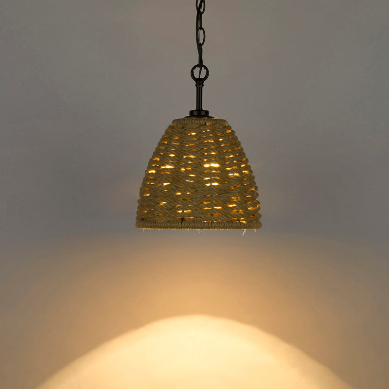 Golden 1073-M1L BLK One Light Mini Pendant, Matte Black