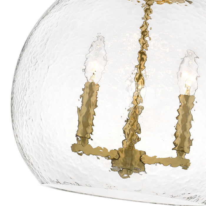 Golden 1094-3P BCB-HCG Three Light Pendant, Brushed Champagne Bronze