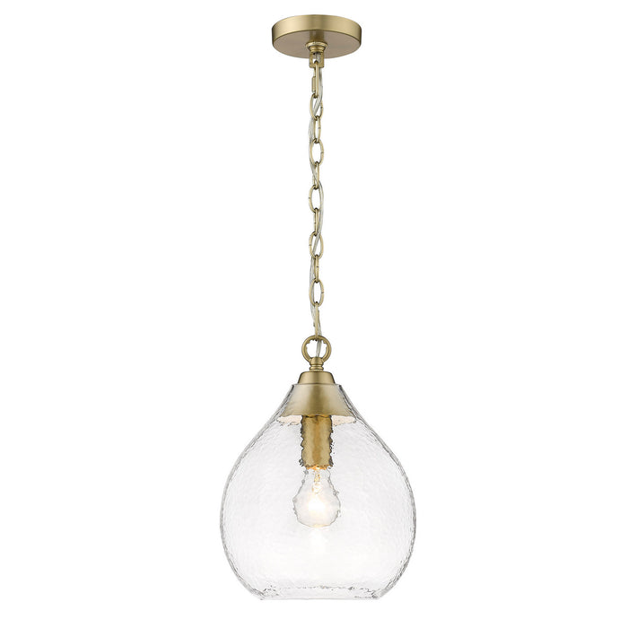 Golden 1094-S BCB-HCG One Light Pendant, Brushed Champagne Bronze