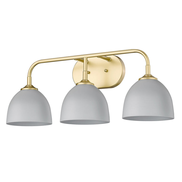 Golden 6956-BA3 OG-MGY Three Light Bath Vanity, Olympic Gold