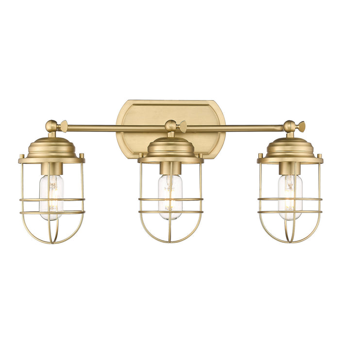 Golden 9808-BA3 BCB Three Light Bath Vanity, Brushed Champagne Bronze