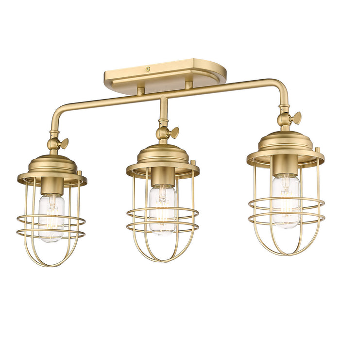 Golden 9808-BA3 BCB Three Light Bath Vanity, Brushed Champagne Bronze