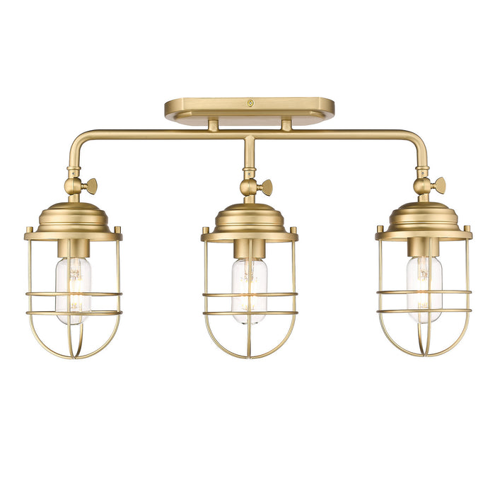 Golden 9808-BA3 BCB Three Light Bath Vanity, Brushed Champagne Bronze
