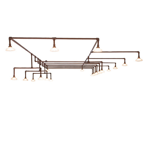 Meyda Tiffany 226153 21 Light Chandelier, Copper Over Nickel