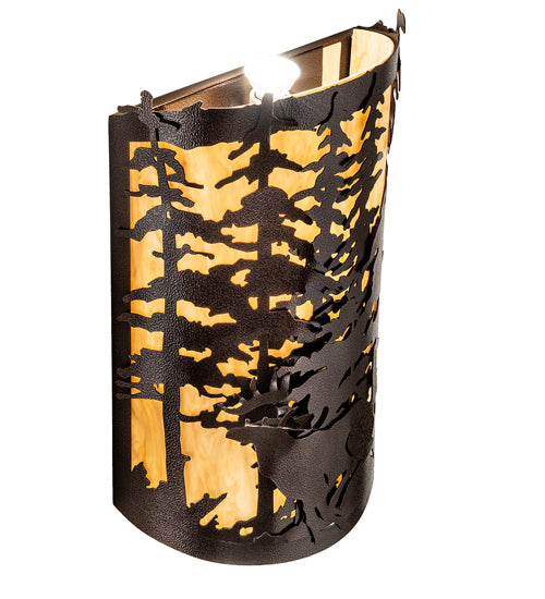 Meyda Tiffany 229318 Two Light Wall Sconce, Copper Vein