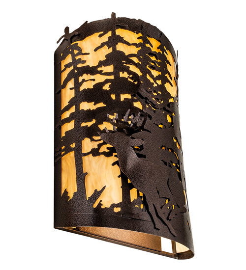 Meyda Tiffany 229318 Two Light Wall Sconce, Copper Vein