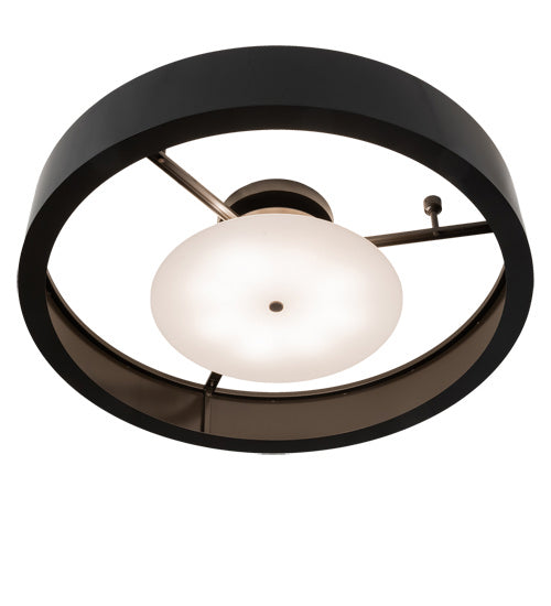 Meyda Tiffany 233333 Eight Light Flushmount, Timeless Bronze