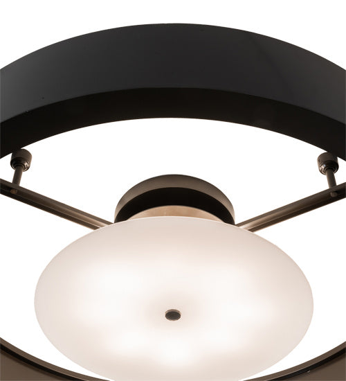 Meyda Tiffany 233333 Eight Light Flushmount, Timeless Bronze