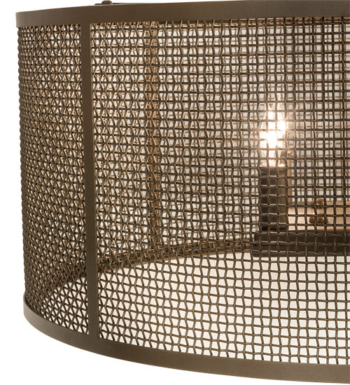 Meyda Tiffany 233548 Four Light Pendant, Brown Metallic