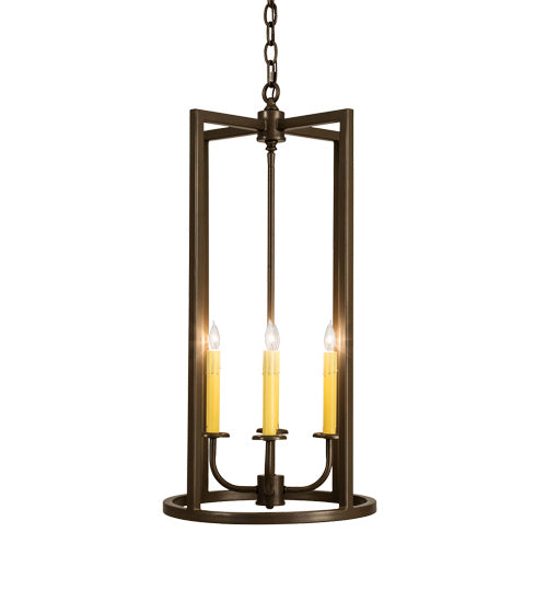 Meyda Tiffany 233605 Four Light Pendant, Brown Metallic