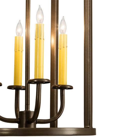 Meyda Tiffany 233605 Four Light Pendant, Brown Metallic