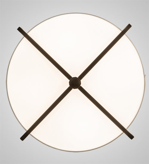 Meyda Tiffany 233657 One Light Flushmount, Brown Metalic