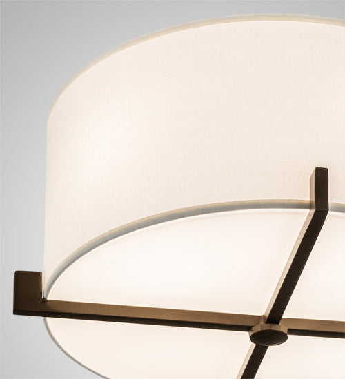 Meyda Tiffany 233657 One Light Flushmount, Brown Metalic