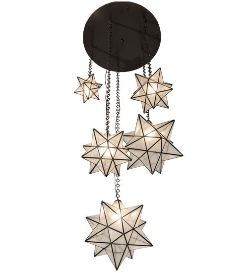 Meyda Tiffany 234759 Five Light Pendant, Timeless Bronze