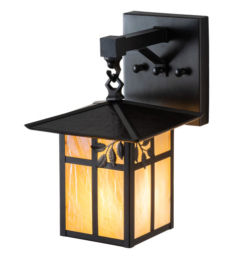 Meyda Tiffany 235887 One Light Wall Sconce, Craftsman Brown
