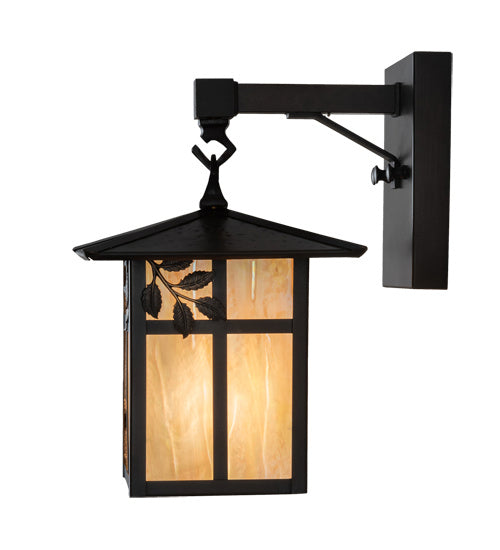 Meyda Tiffany 235887 One Light Wall Sconce, Craftsman Brown