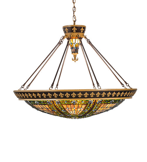 Meyda Tiffany 236594 Six Light Pendant, Copper Vein New Gold