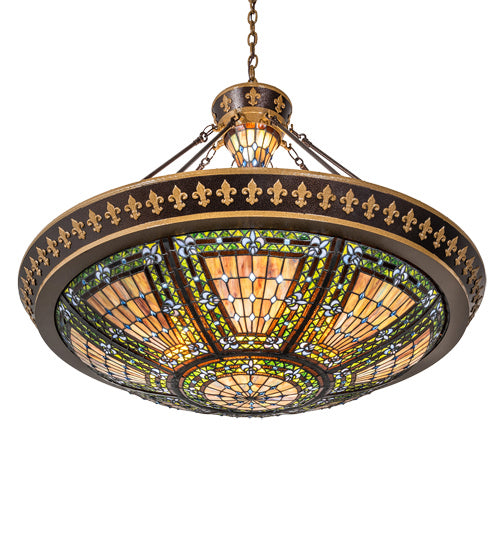 Meyda Tiffany 236594 Six Light Pendant, Copper Vein New Gold
