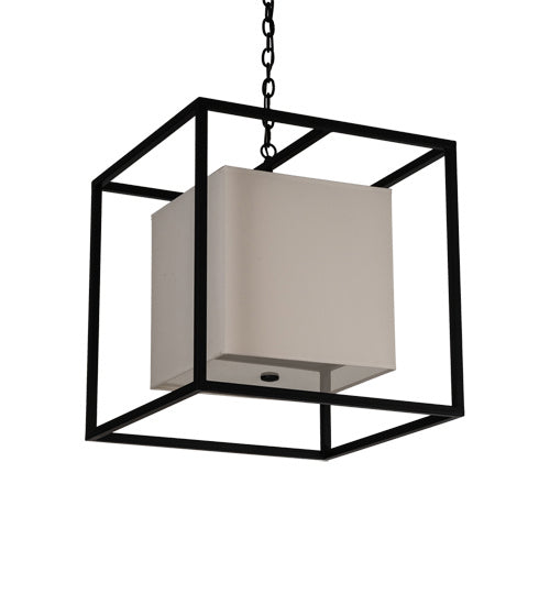 Meyda Tiffany 237278 Four Light Pendant, Solar Black