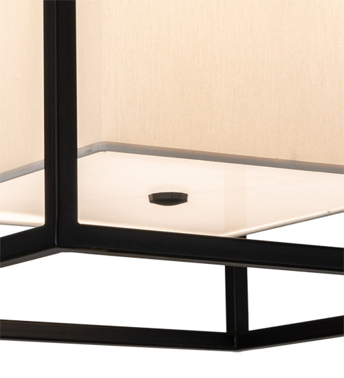 Meyda Tiffany 237278 Four Light Pendant, Solar Black