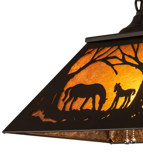 Meyda Tiffany 238406 One Light Pendant, Oil Rubbed Bronze