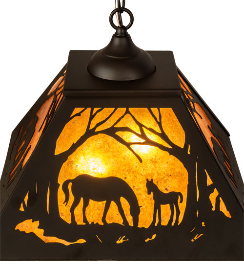 Meyda Tiffany 238406 One Light Pendant, Oil Rubbed Bronze