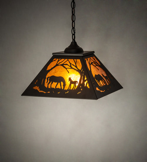 Meyda Tiffany 238406 One Light Pendant, Oil Rubbed Bronze