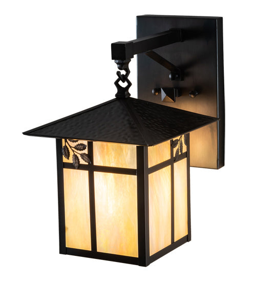 Meyda Tiffany 41371 One Light Wall Sconce, Craftsman Brown