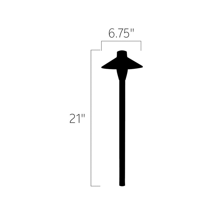 Kichler 15478AZT One Light Path Light, Textured Architectural Bronze