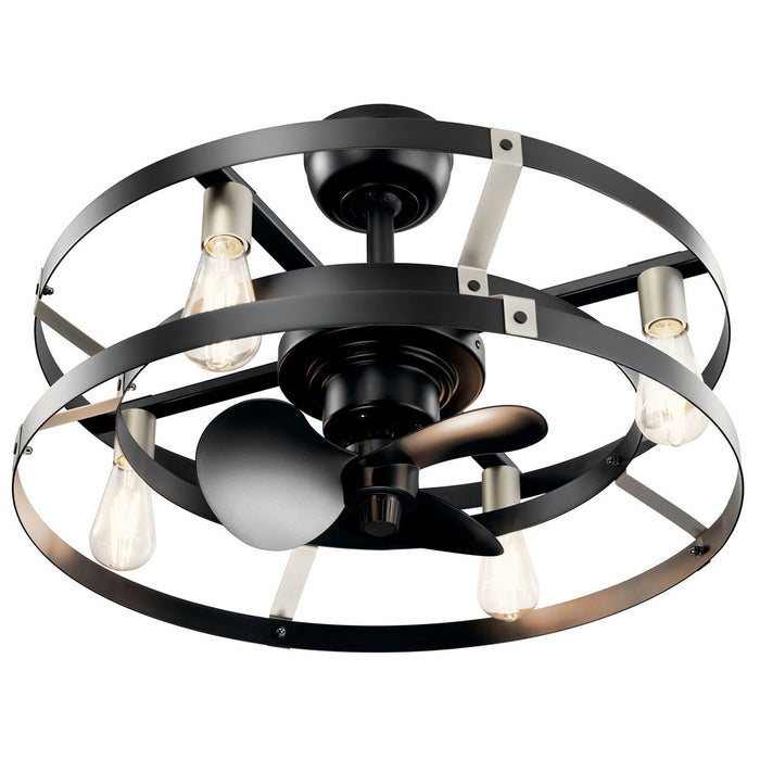 Kichler 300040SBK 25" Ceiling Fan, Satin Black