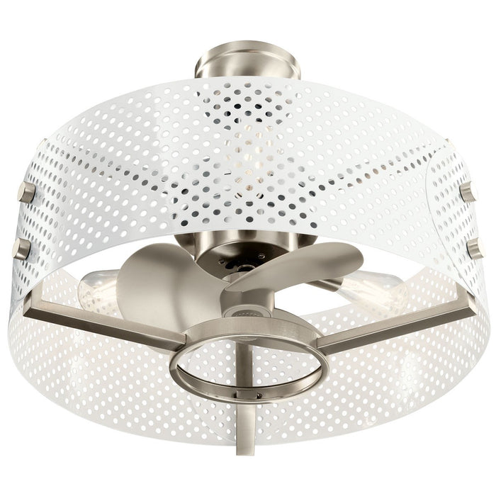 Kichler 300041BSS 13" Ceiling Fan, Brushed Stainless Steel