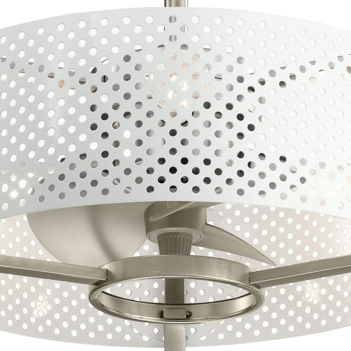Kichler 300041BSS 13" Ceiling Fan, Brushed Stainless Steel