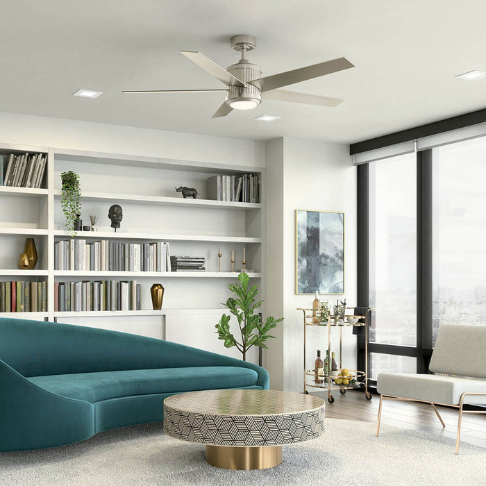 Kichler 300044BSS 56" Ceiling Fan, Brushed Stainless Steel