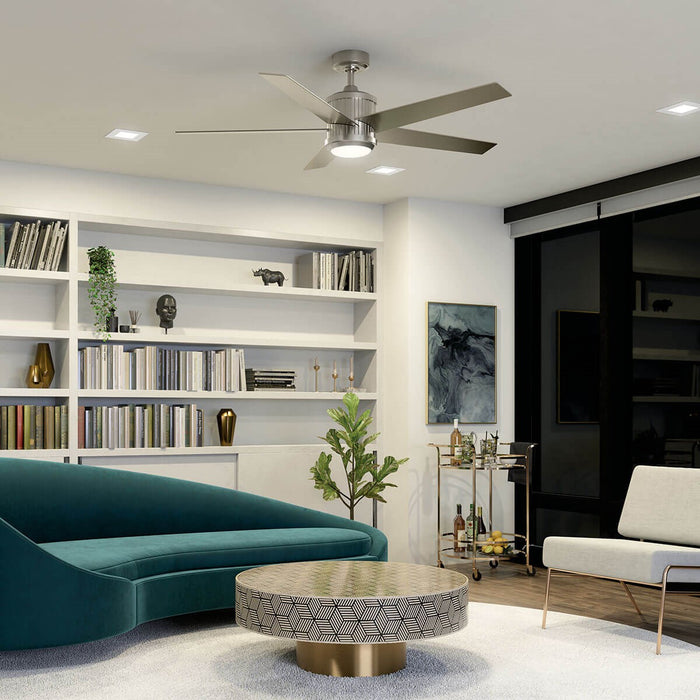 Kichler 300044BSS 56" Ceiling Fan, Brushed Stainless Steel