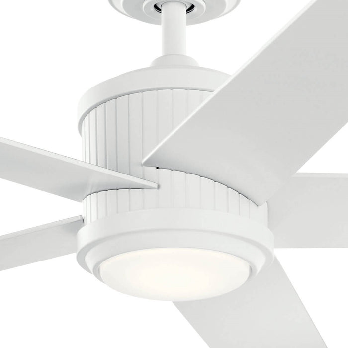 Kichler 300044MWH 56" Ceiling Fan, Matte White