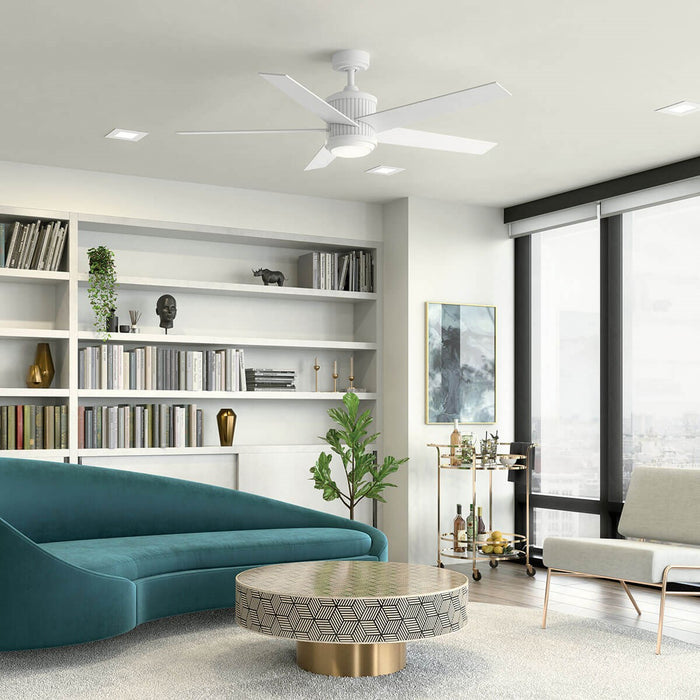 Kichler 300044MWH 56" Ceiling Fan, Matte White