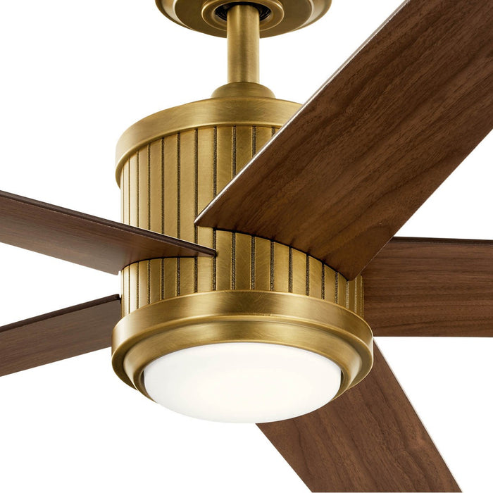 Kichler 300044NBR 56" Ceiling Fan, Natural Brass