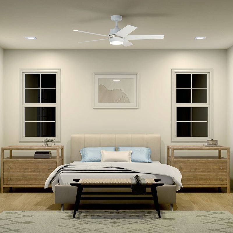 Kichler 300059MWH 52" Ceiling Fan, Matte White