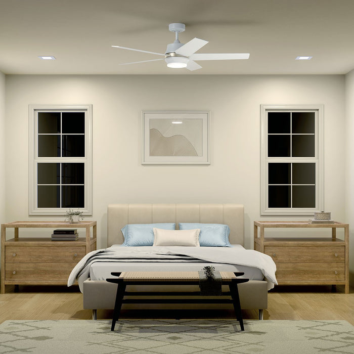 Kichler 300059MWH 52" Ceiling Fan, Matte White