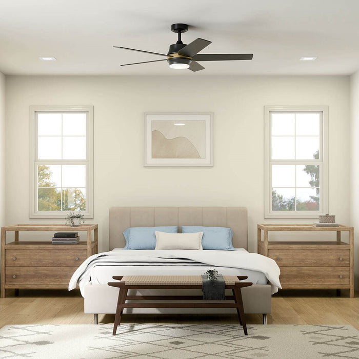 Kichler 300059SBK 52" Ceiling Fan, Satin Black