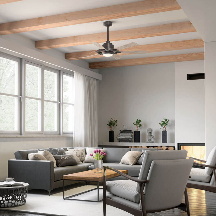 Kichler 300241AVI 52" Ceiling Fan, Anvil Iron