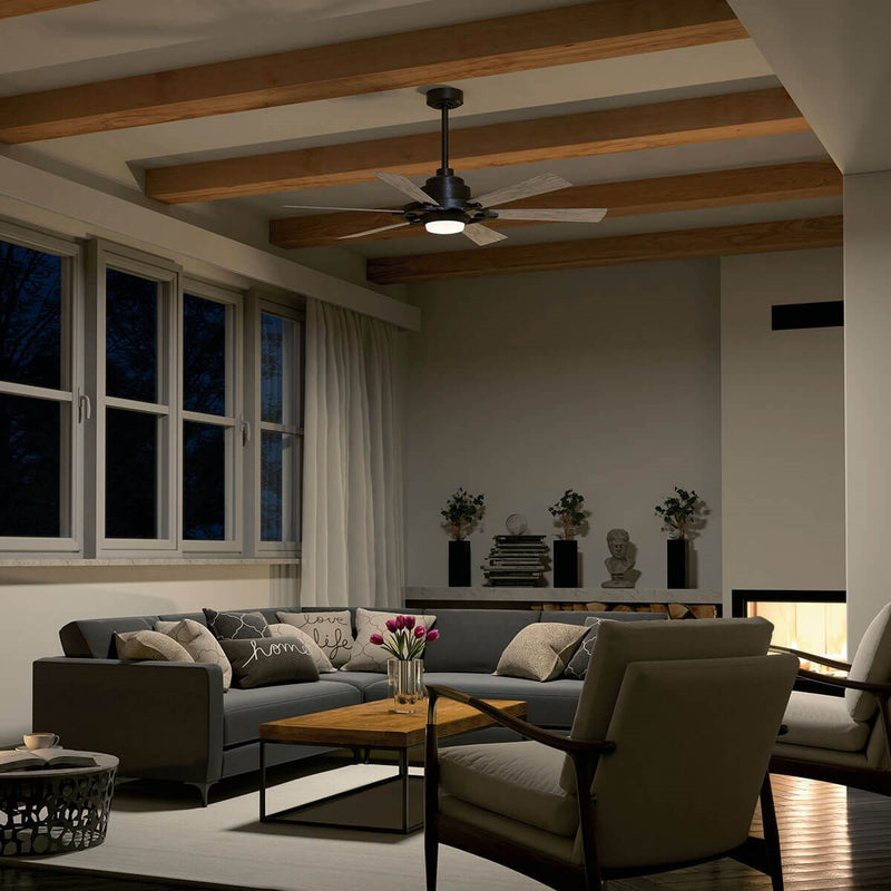 Kichler 300241AVI 52" Ceiling Fan, Anvil Iron