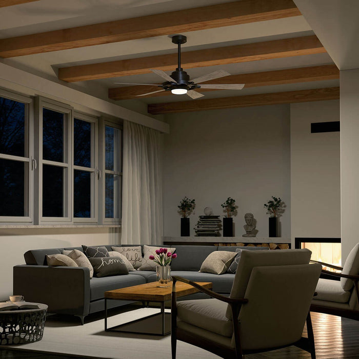 Kichler 300241AVI 52" Ceiling Fan, Anvil Iron