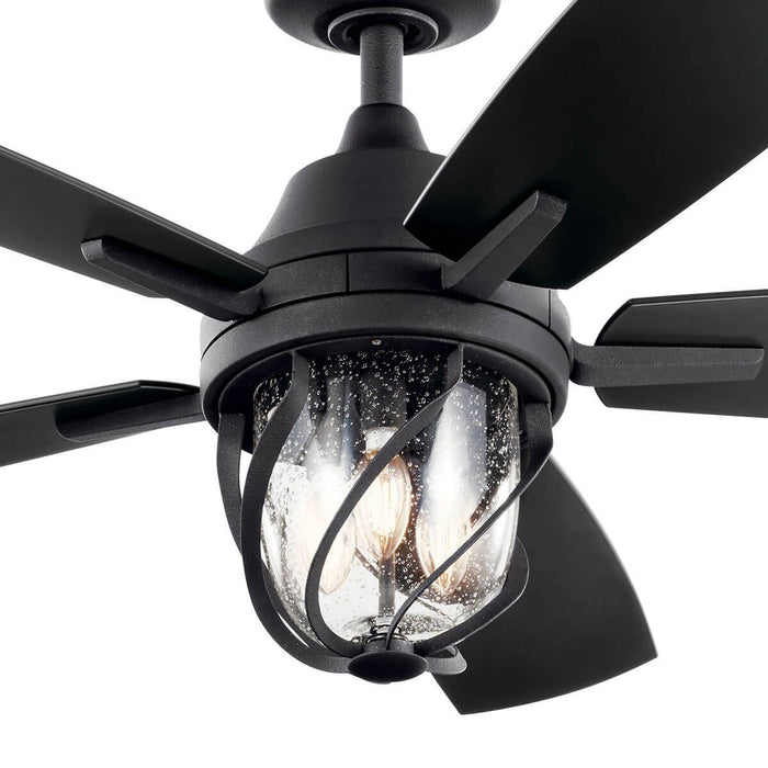 Kichler 310073DBK 52" Ceiling Fan, Distressed Black