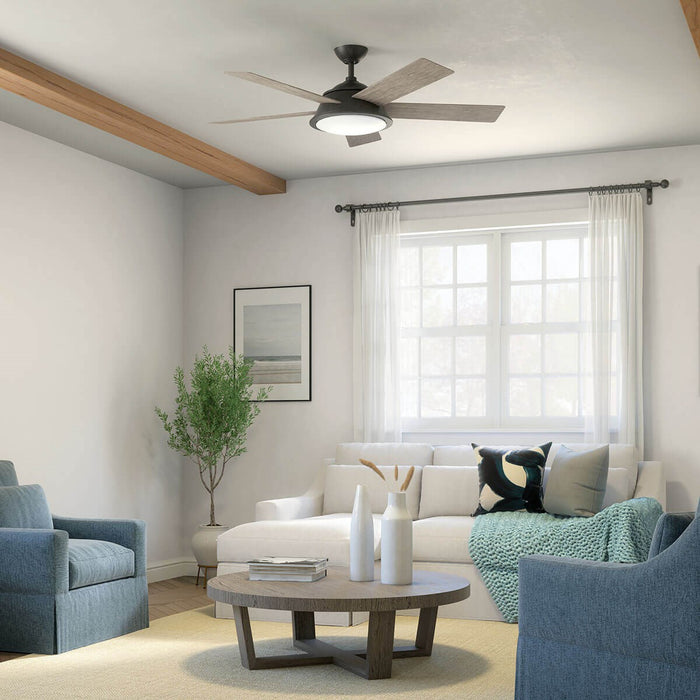 Kichler 310100AVI 56" Ceiling Fan, Anvil Iron