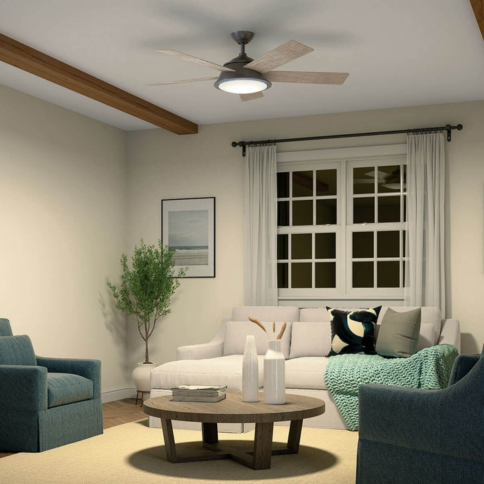 Kichler 310100AVI 56" Ceiling Fan, Anvil Iron