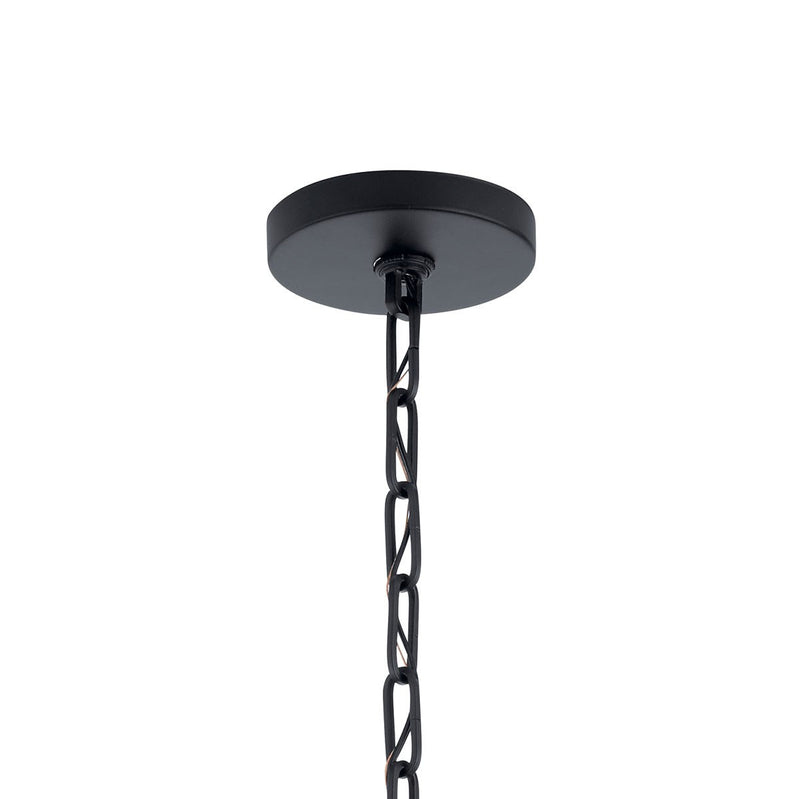 Kichler 43498BK Four Light Pendant, Black