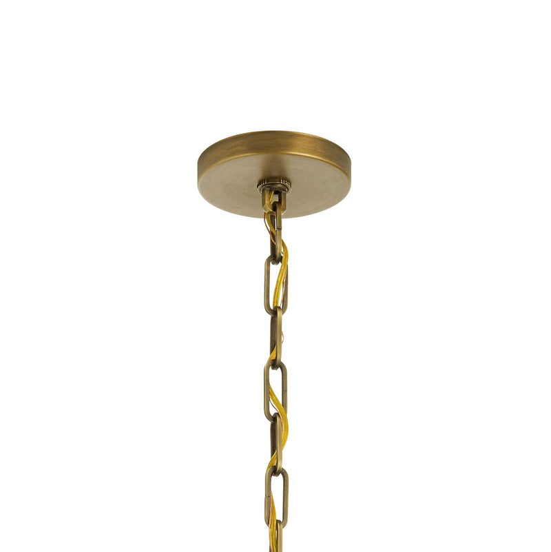 Kichler 43498NBR Four Light Pendant, Natural Brass