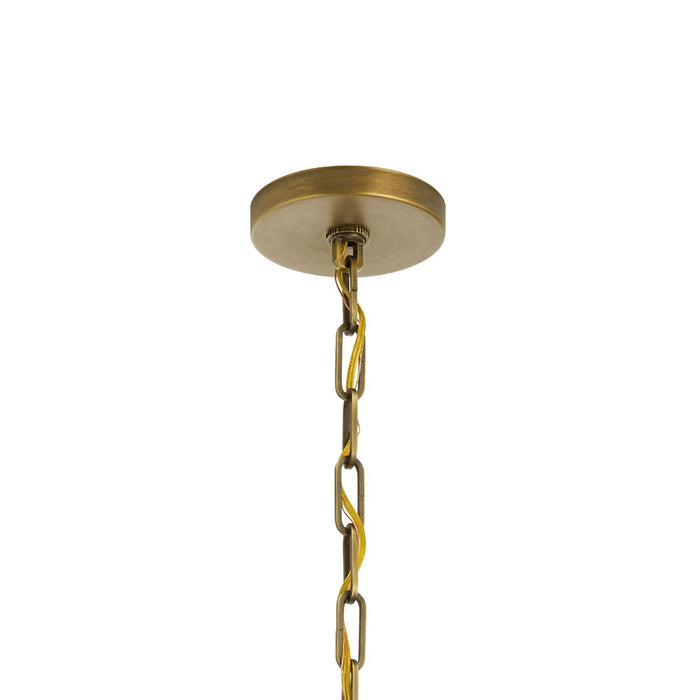Kichler 43498NBR Four Light Pendant, Natural Brass