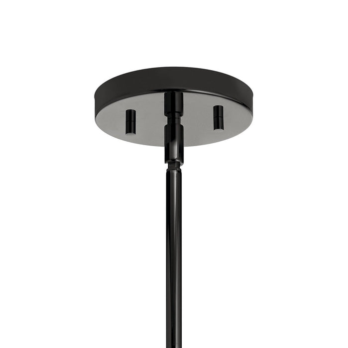 Kichler 43964MCH Four Light Pendant, Midnight Chrome
